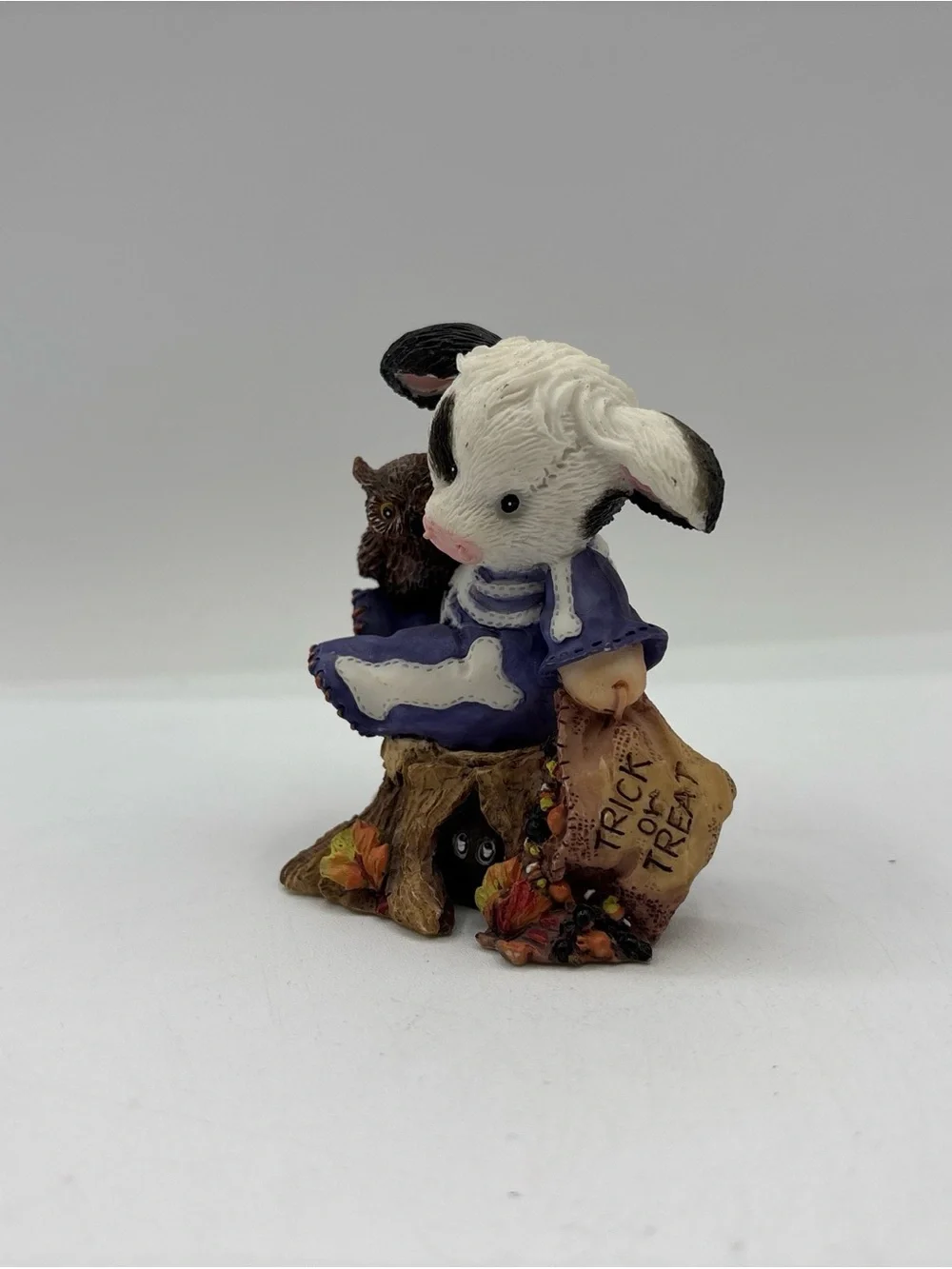 Mary’s Moo Moos 1996 Vintage Who-o-o Are Moo-o-o‎ 185744 Enesco Resin Figurine